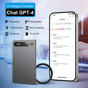 AI Voice Recorder, Phone/note recording, application control, transcription and summary