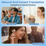 Language Translator Earbuds -Offer Two Way Real-time Translation in 138 Languages, with Bluetooth and an APP Provide Online Instant Voice