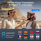 Language Translation Earphone, 3-in-1 Translator Earbuds, 144-language Real-time Two-Way OWS Earbuds