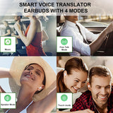 Translation Earbuds,  144 Languages & Accents Online,  Support Music and Calling, Fit for iOS & Android